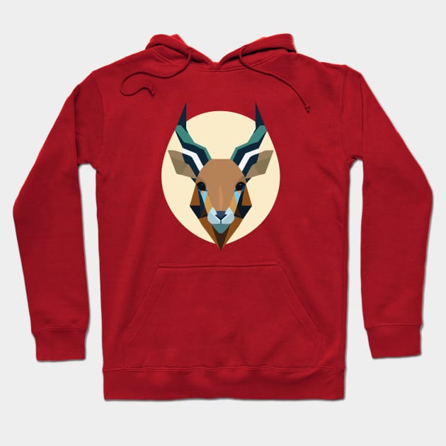 Geometric design of a deer face Hoodie by goingplaces